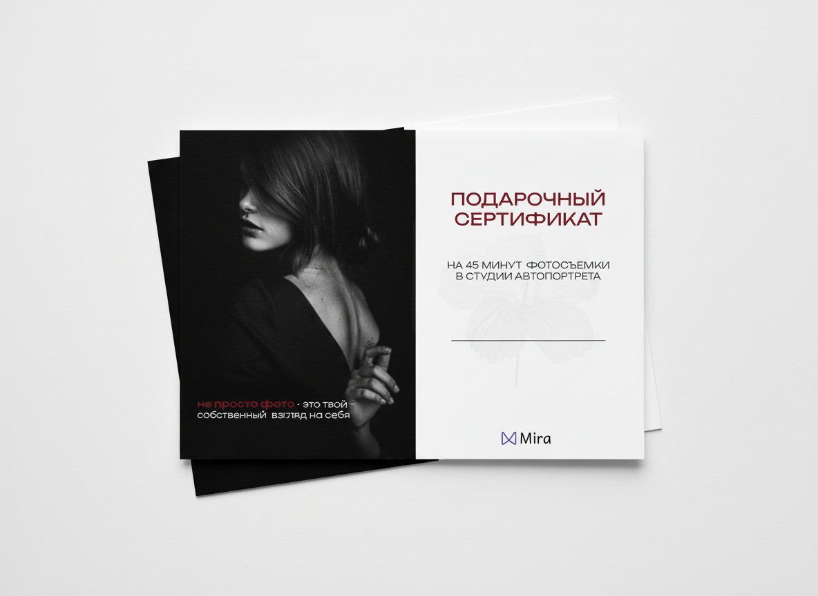 Подарочный сертификат на фотосессию