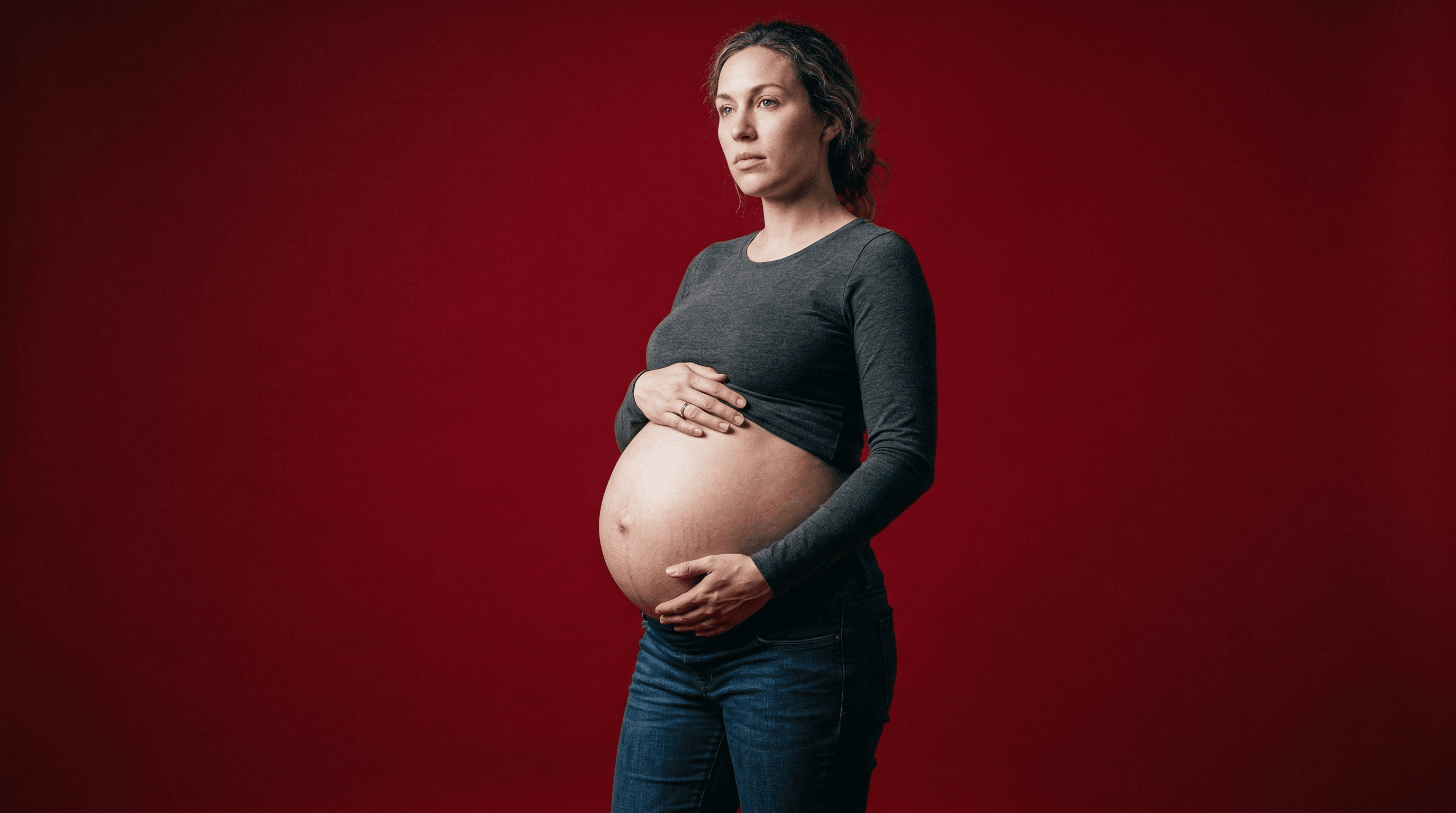 Фотостудия съемка беременной