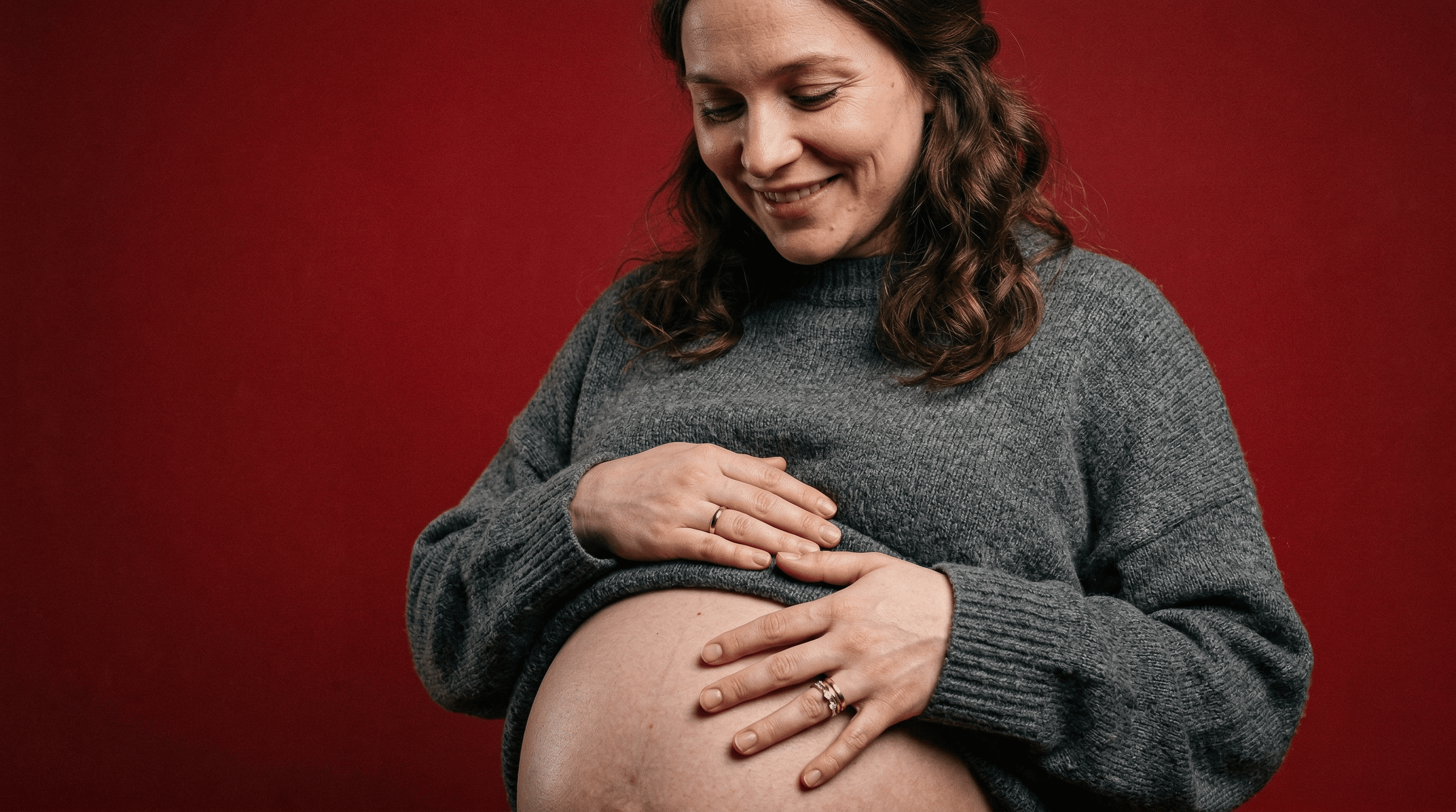 Фотостудия съемка беременной